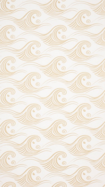 传统日式风格的暗纹图案，以白色为底色，浅金色的连续波浪纹样构成无缝背景，线条纤细流畅，波浪形态呈对称重复排列，每个波浪单元包含卷曲的浪花和流畅的曲线，整体呈现出典雅、精致的装饰感，具有传统纹样的韵律美和层次感，暗纹效果细腻柔和，图案密度适中，视觉上既丰富又不繁复。预览效果