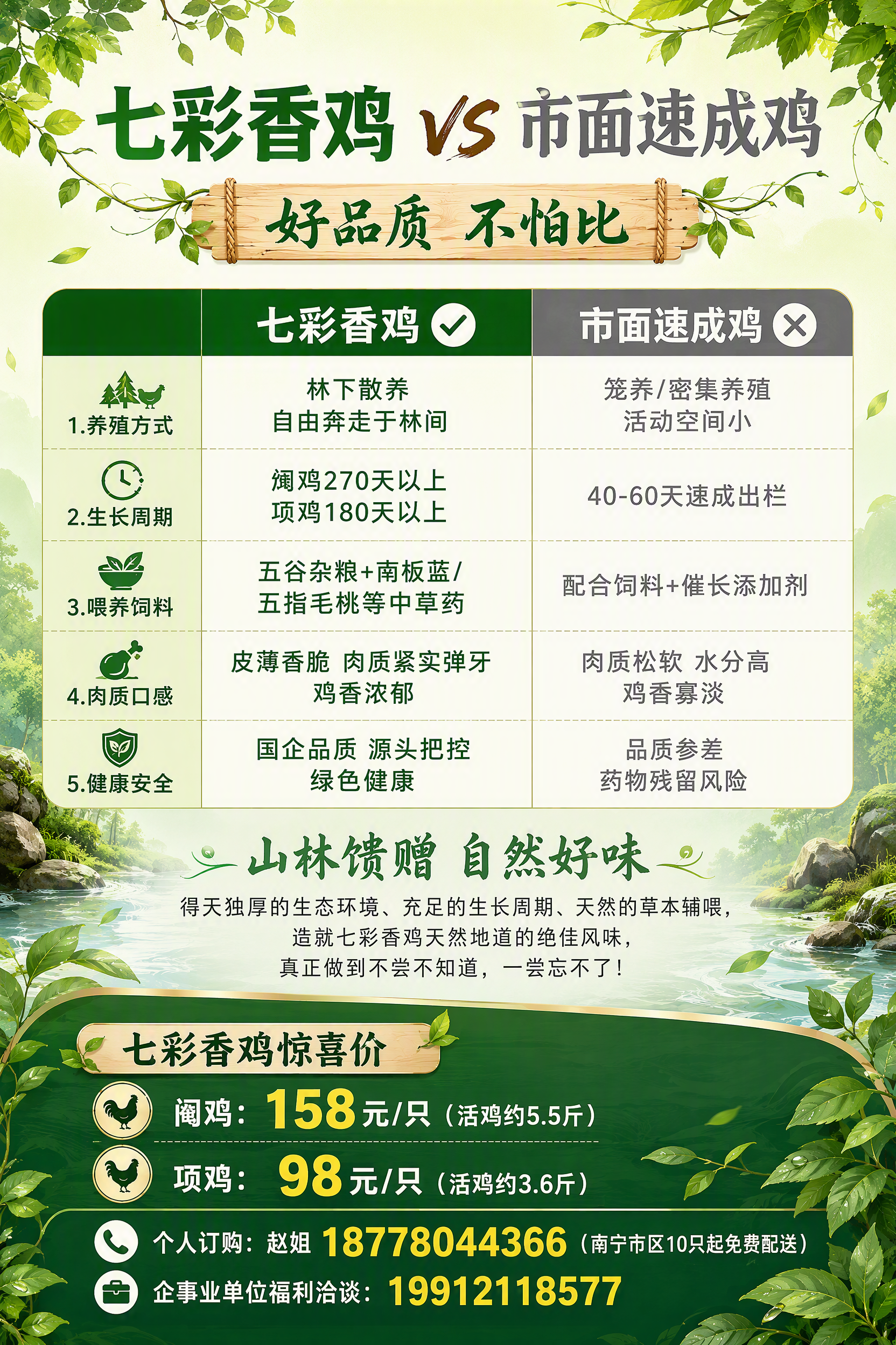 绿色生态风A4宣传单背面，竖版2:3比例，清新自然风格，与正面… - 图片创意预览