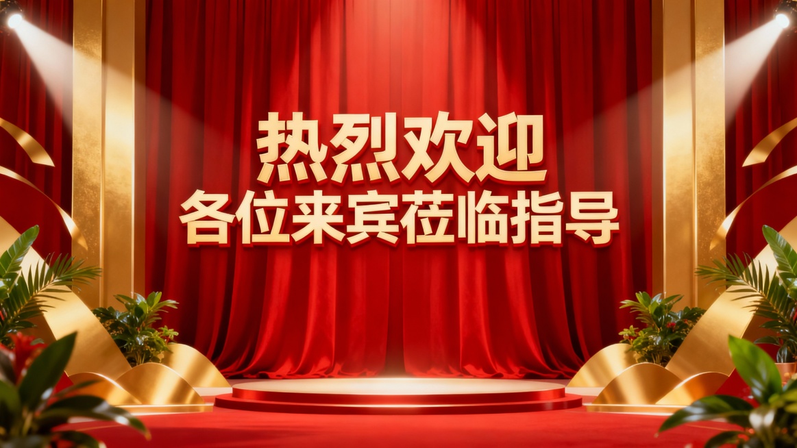 帮我生成几张欢迎海报，上面写 热烈欢迎  各位领导莅临指导预览效果