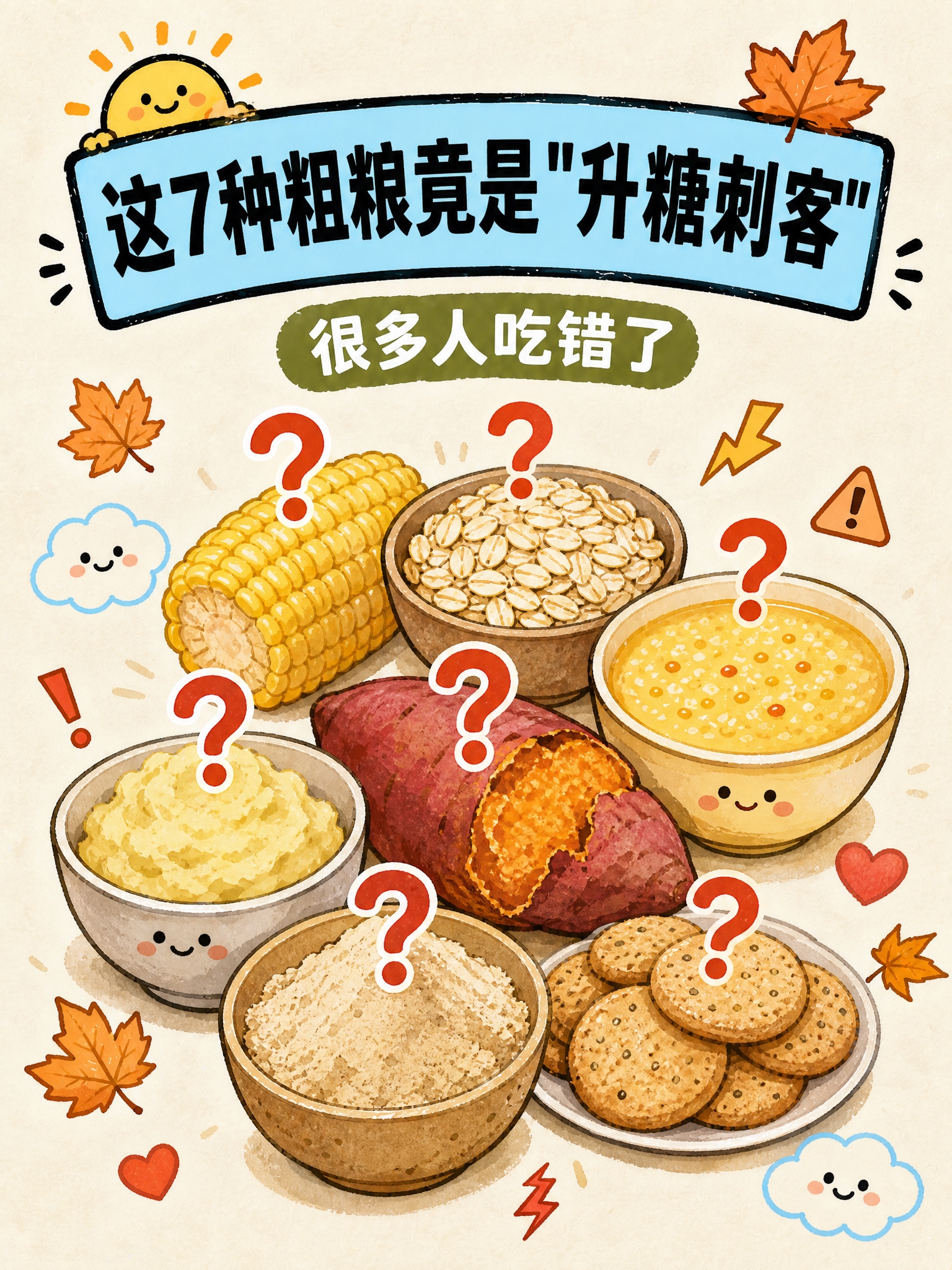 参考图的手绘卡通插画风格、米白纸质纹理背景、配色体系和装饰语言… - 图片创意预览