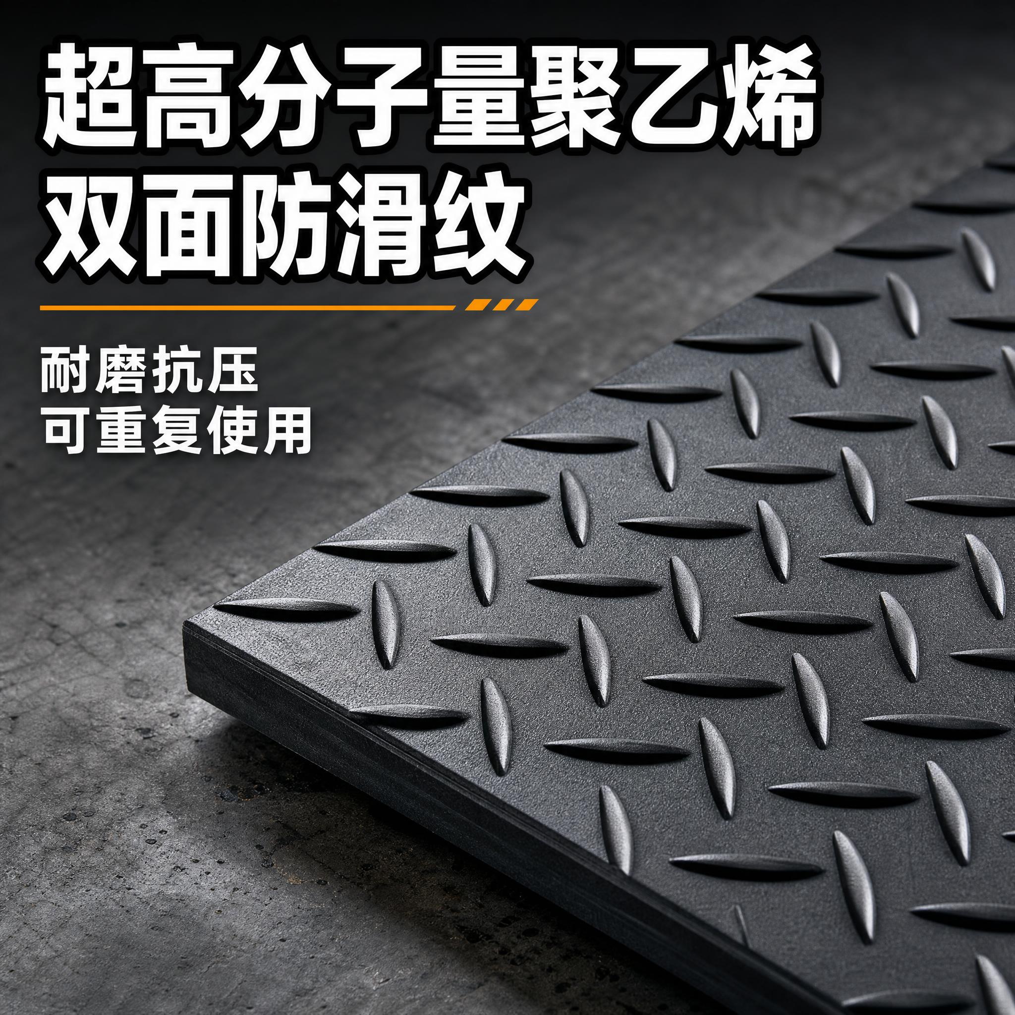 [主图-3] 材质卖点 核心任务：特写展示铺路板的双面防滑纹（… - 图片创意预览