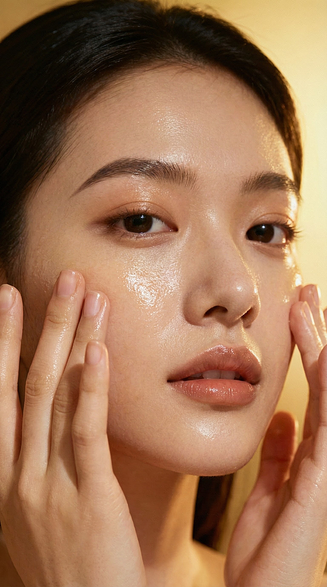 她把精油涂抹开来