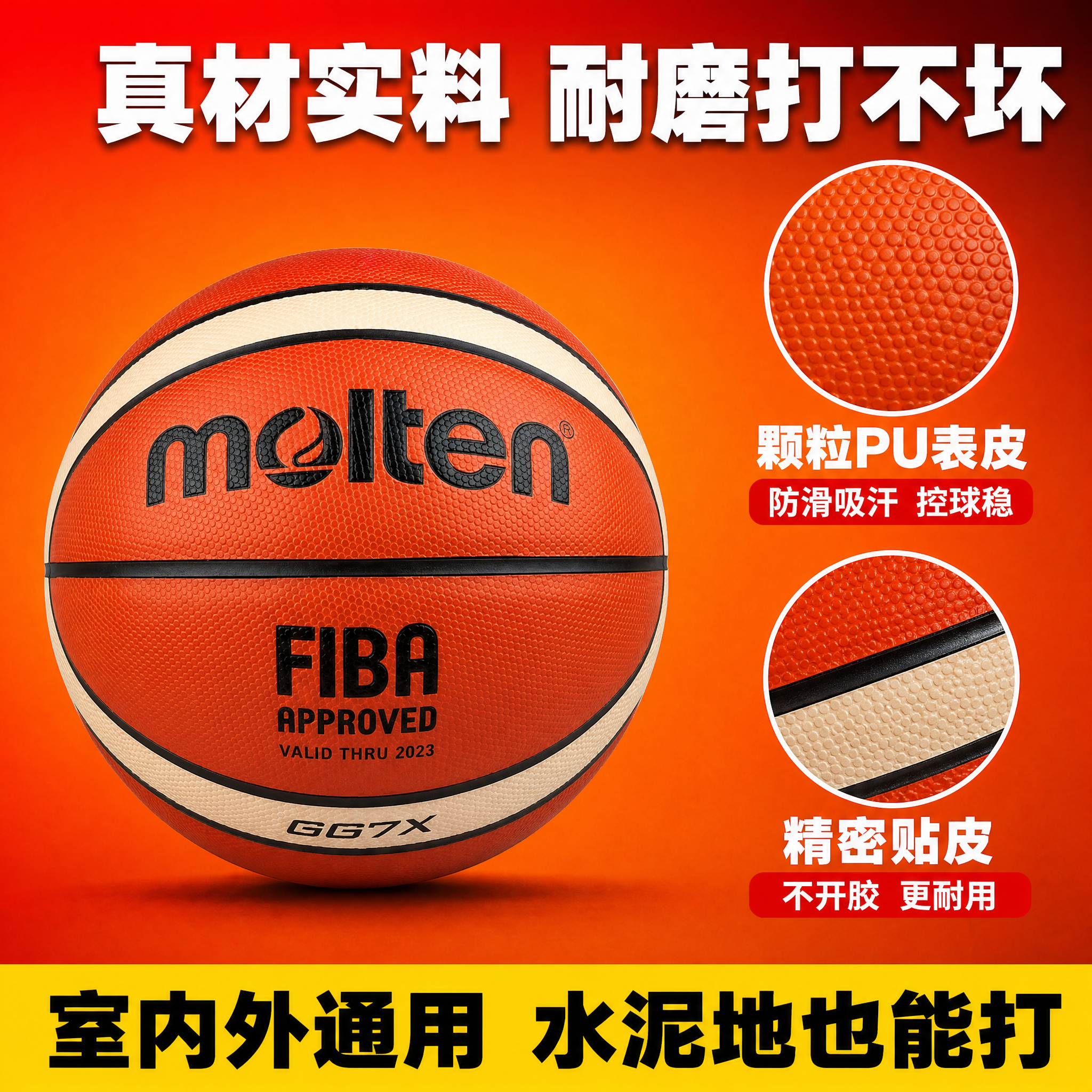 [主图-3] 材质细节 PU表皮耐磨防滑 微距质感 [统一基调… - 图片创意预览