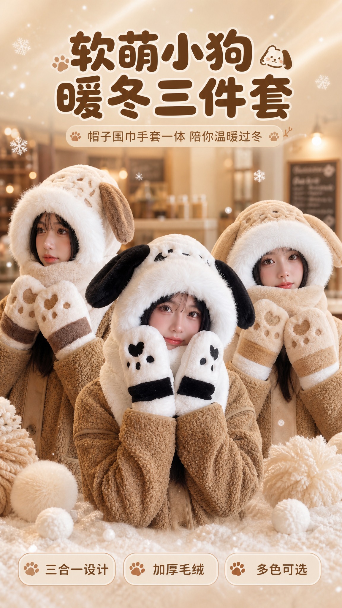 [商品] 使用【图1】黑白帕恰狗款、【图3】奶咖斑点狗款、【图… - 图片创意预览
