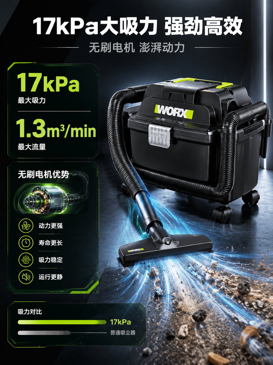 [商品] 使用【图1】威克士WU037.9 20V无刷锂电吸尘… - 图片创意预览