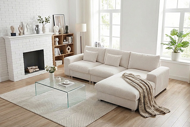 把沙发上的毛毯换一个颜色