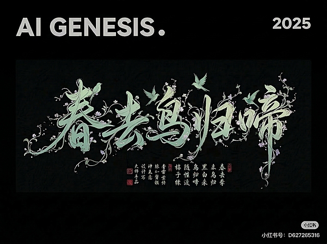 花稍微减少一些，加入符合整体画风的小鸟