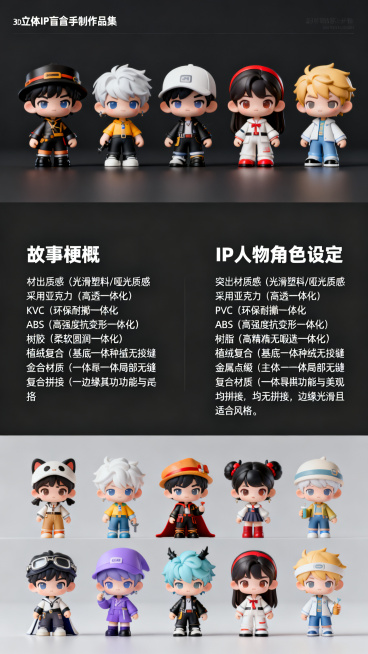 要生成符合考核要求的作品集（故事梗概+IP人物角色设定），需围绕「故事完整性、创意性」和「IP人物信息（名称/外貌/背景）+性格合理性」展开。以下是一个完整示例，可直接作为作品集框架参考：
一、故事梗预览效果
