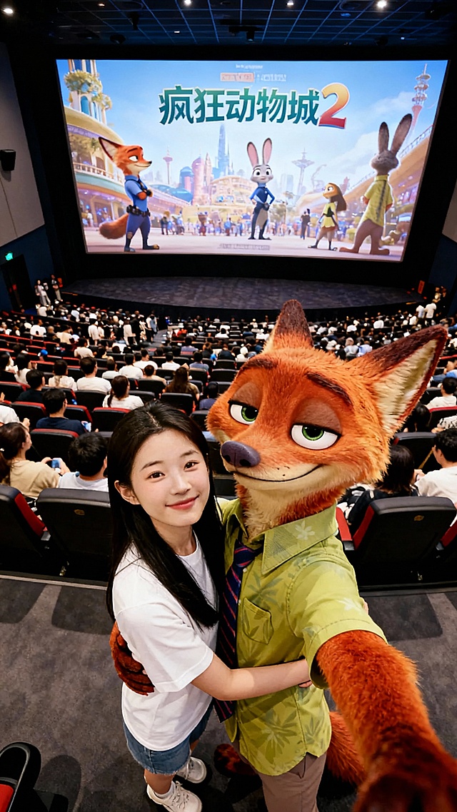 卡通感与动漫风交融，拟人化3D角色生动呈现，毛发生长细节逼真，柔软质感与光影交织，营造温馨趣味的观影氛围。