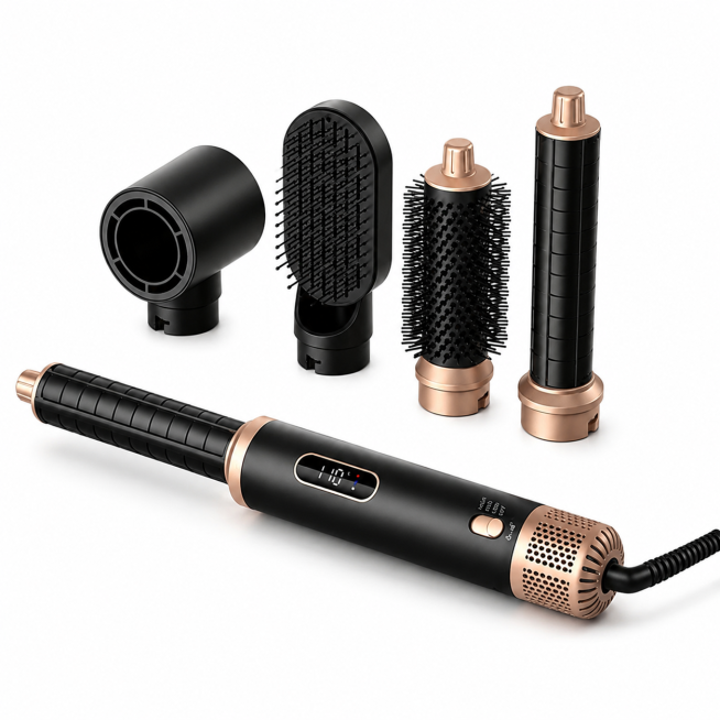[主图 1] 5-in-1 Multifunctional Styler product main image for Amazon. Pure white background, product c预览效果