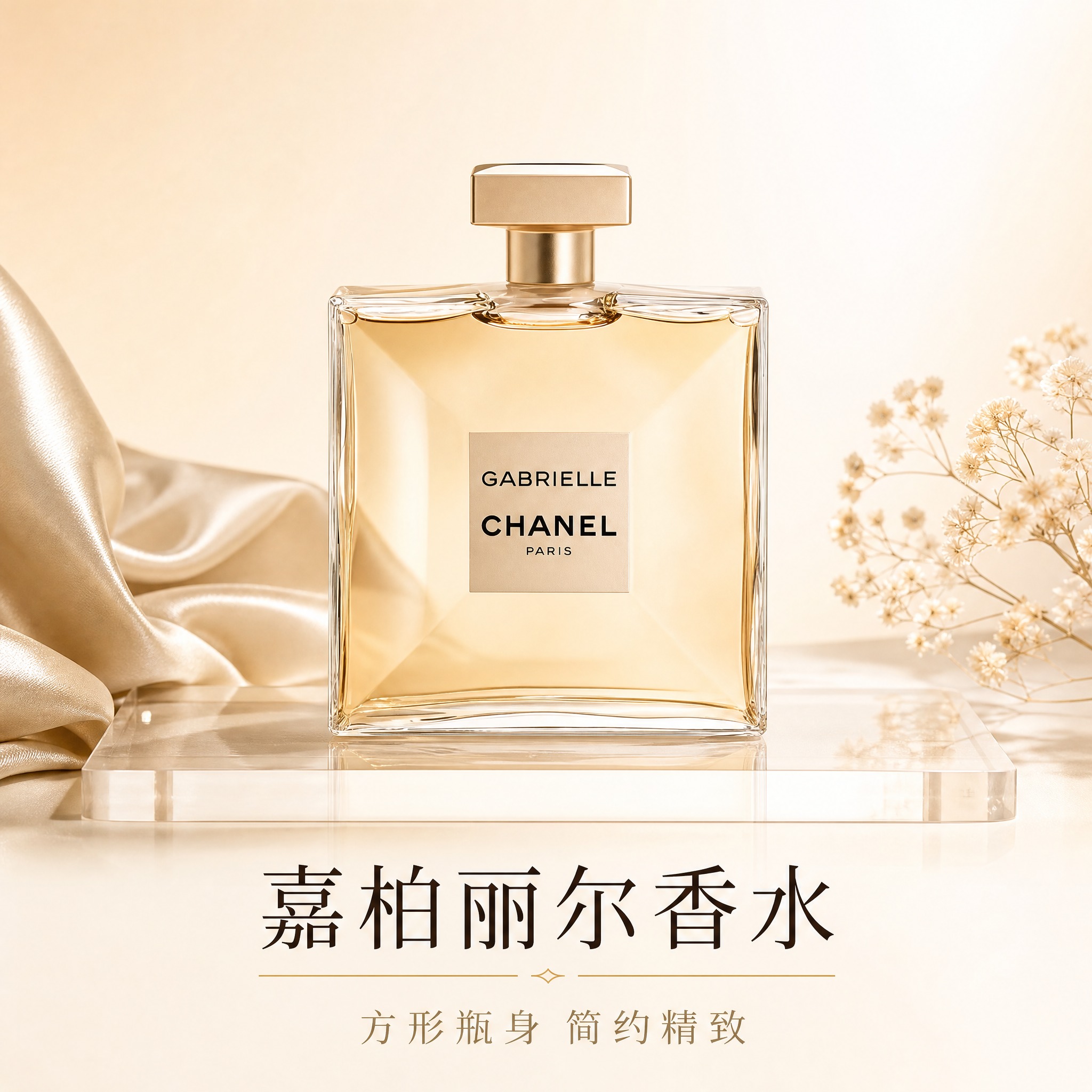 [主图-1] 首图品牌调性：以极简静物方式呈现香奈儿嘉柏丽尔方… - 图片创意预览