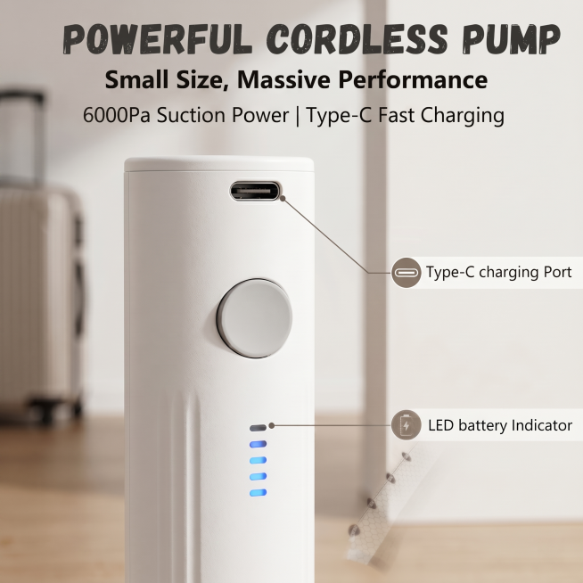 将图片中的文字'4000Pa Suction Power'修改为'6000Pa Suction Power'，保持其余所有内容、字体风格、颜色和排版不变预览效果