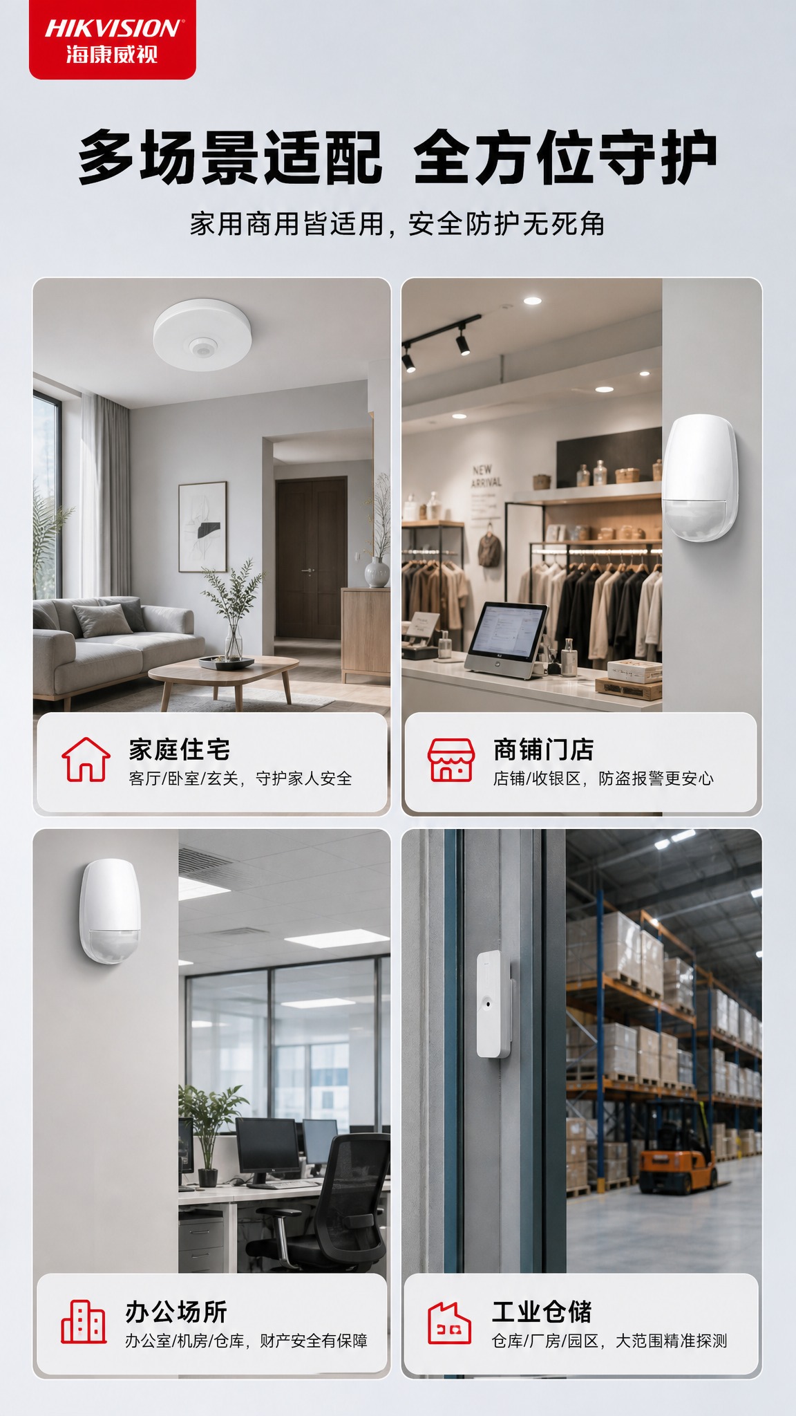 [商品] 使用【图1】多款探测器，分别融入不同场景；保留每款产… - 图片创意预览
