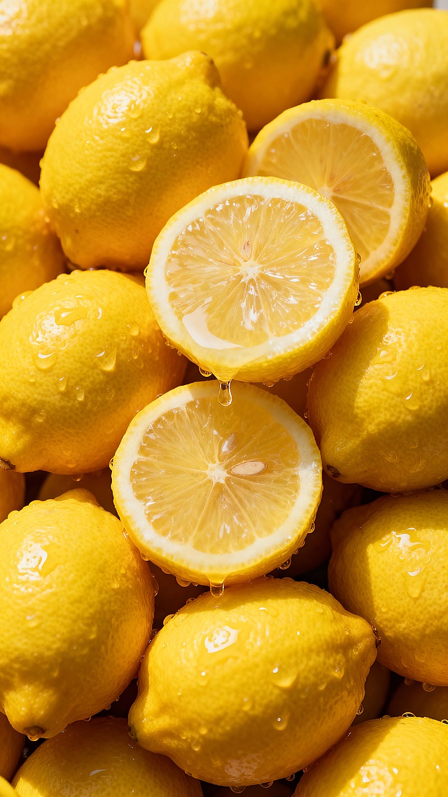 呈现柠檬堆满的状态不要出现地面空隙