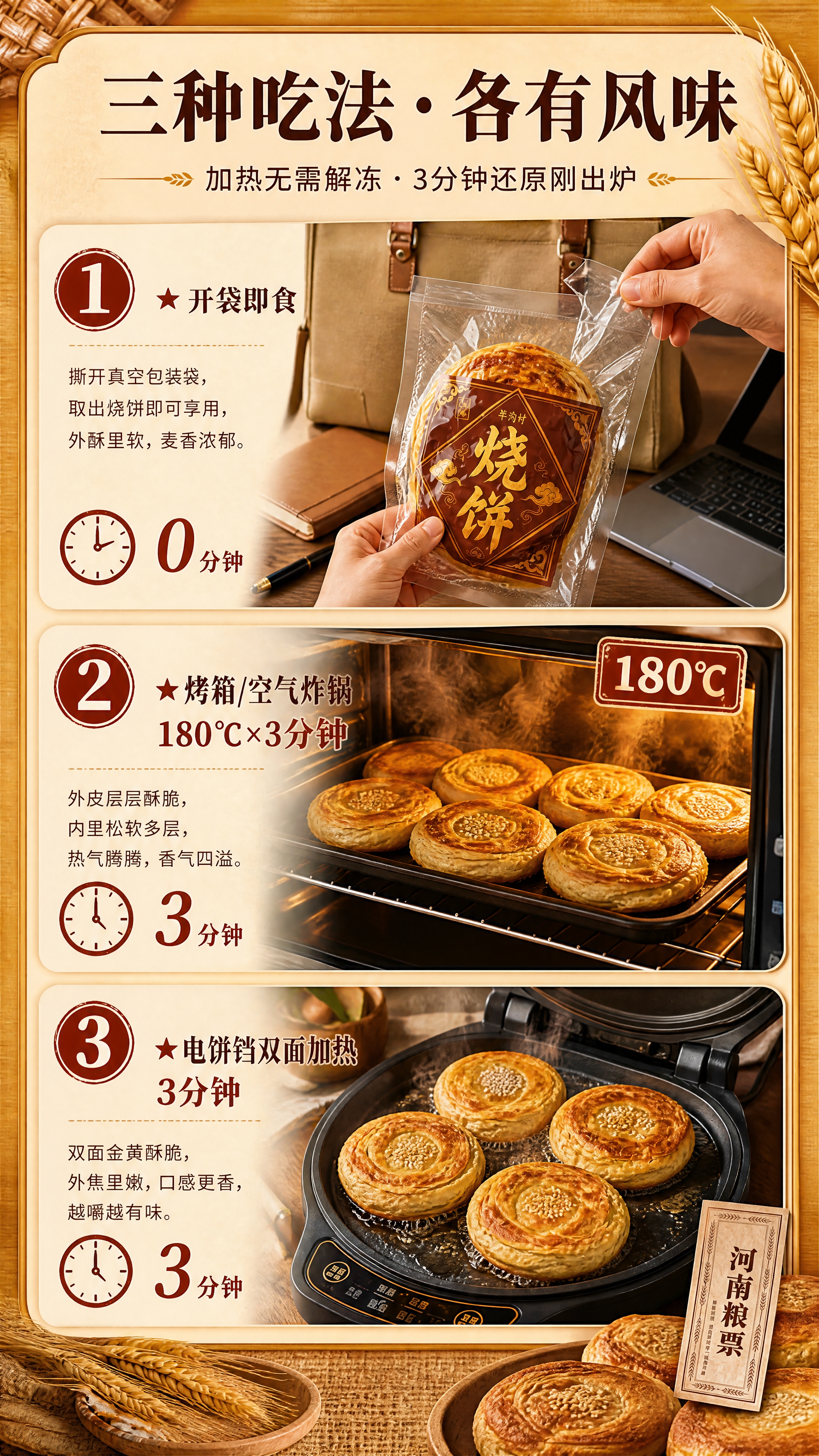 [商品] 使用【图1】【图3】烧饼实拍图；商品处理：保留烧饼真… - 图片创意预览