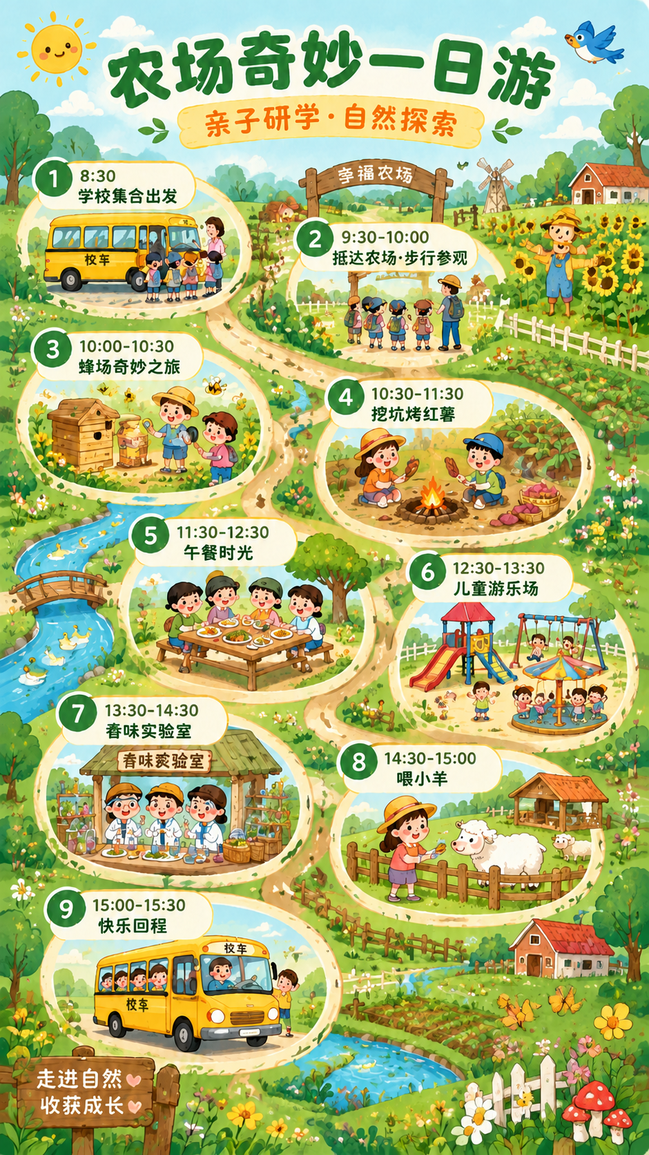 去掉画面中的二维码占位符方块和相关文字，用农场相关的装饰元素（… - 图片创意预览