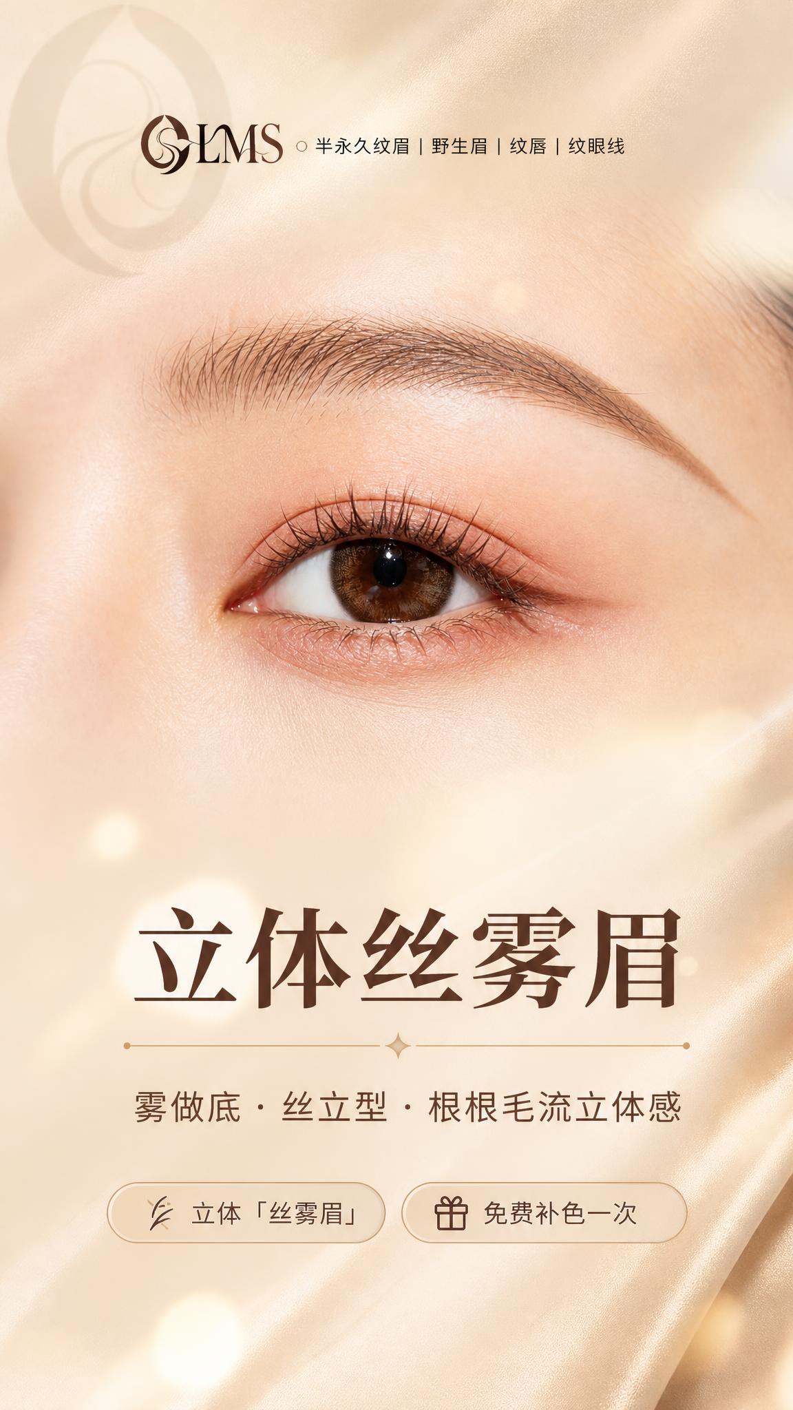 [商品] 使用【图1】立体丝雾眉效果展示图；保留眉毛的丝雾质感… - 图片创意预览