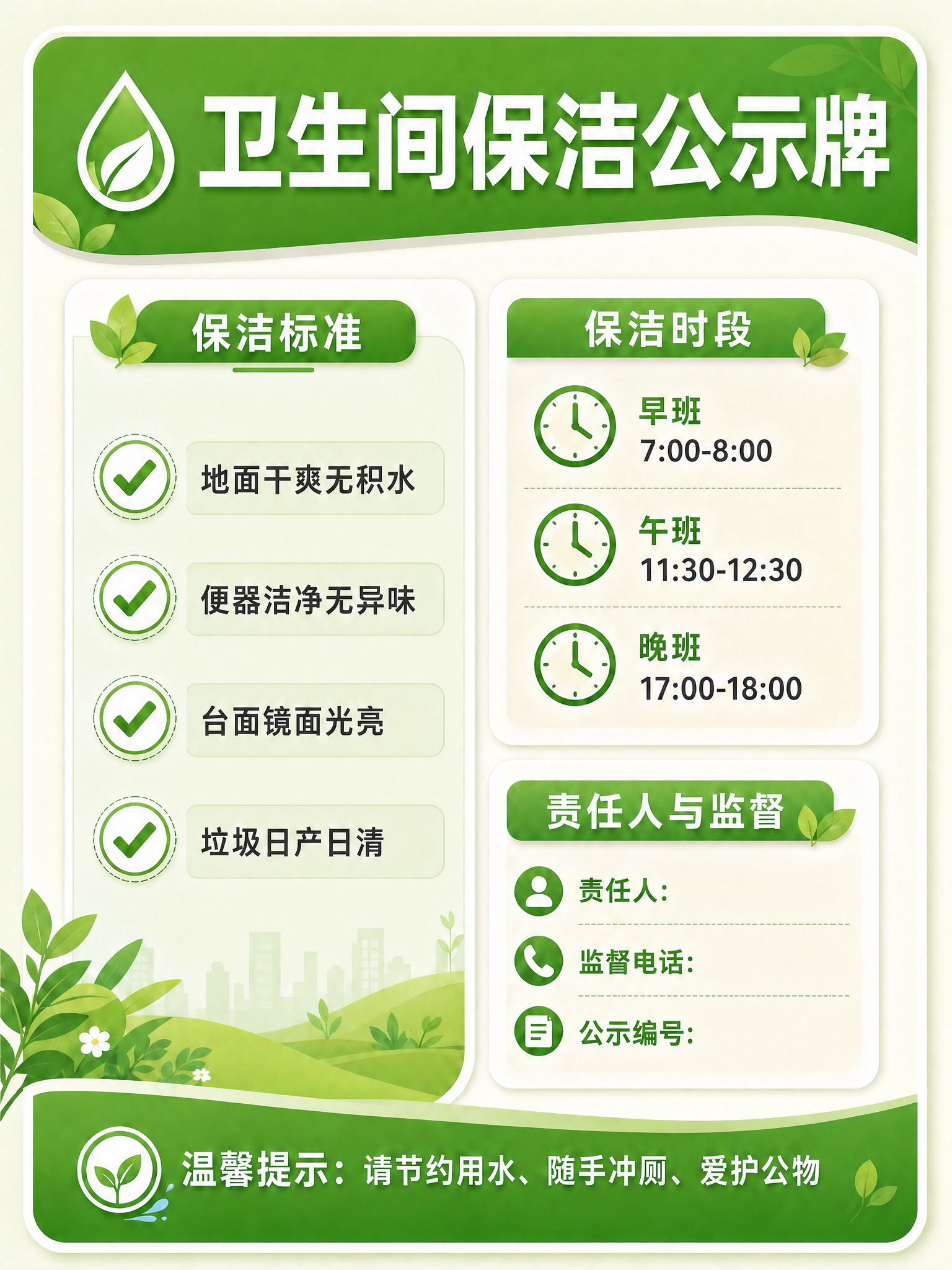 基于参考图进行修改：删除责任人后面的"李阿姨"文字内容，只保留… - 图片创意预览