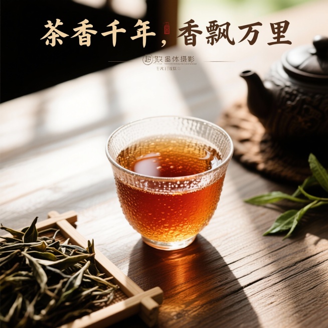 要真实图片，字要有茶香千年，香飘万里。预览效果