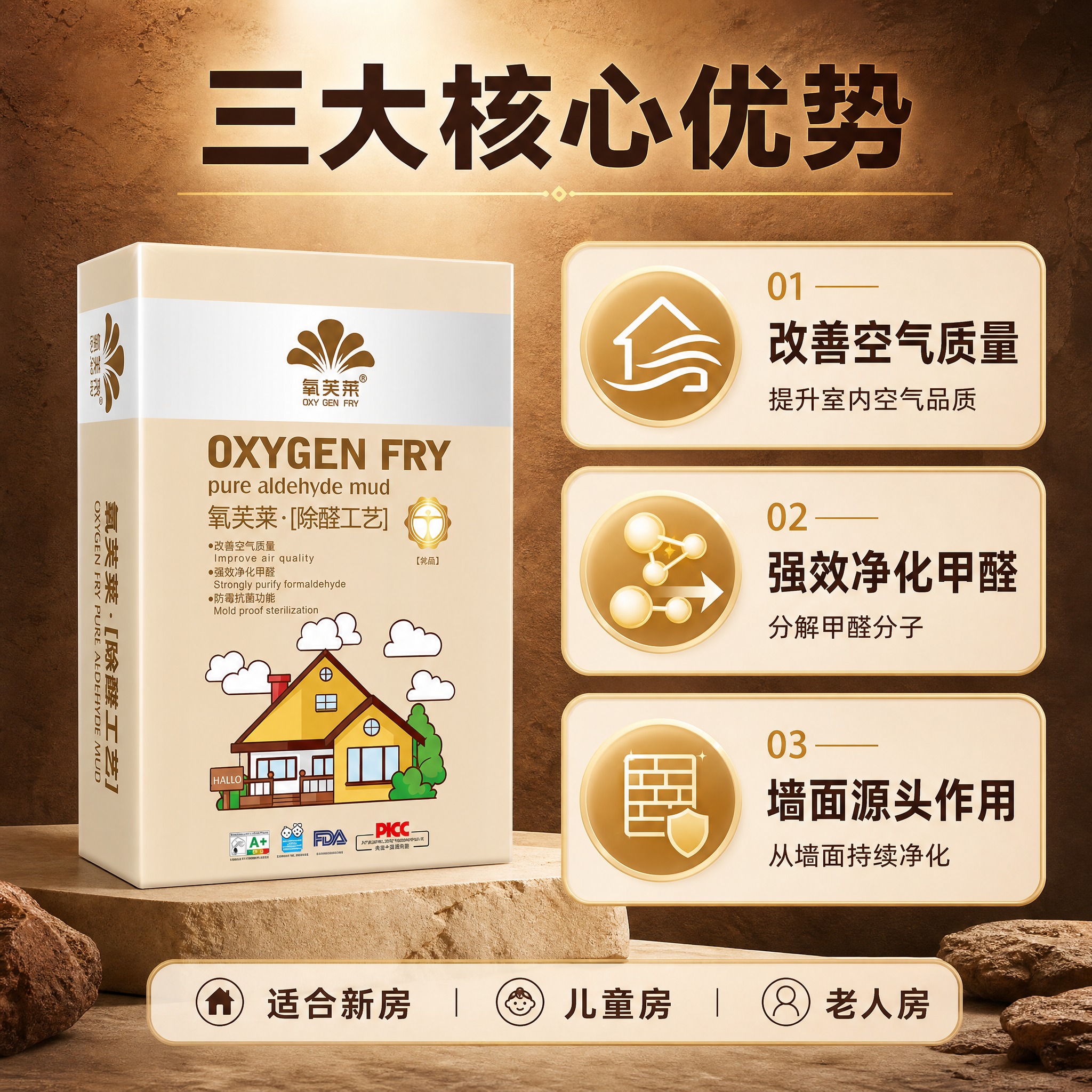 [主图-2] 核心亮点页，展示3大核心功能卖点，用推荐理由卡片… - 图片创意预览