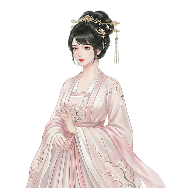 更换头型头饰和衣服，发型要斜刘海