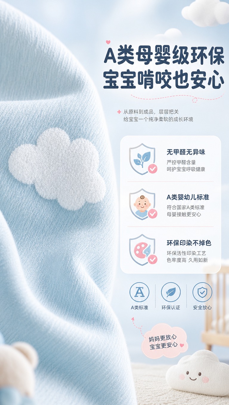 [商品] 使用【图4】雪尼尔提花云朵窗帘面料特写；保留浅蓝底色… - 图片创意预览