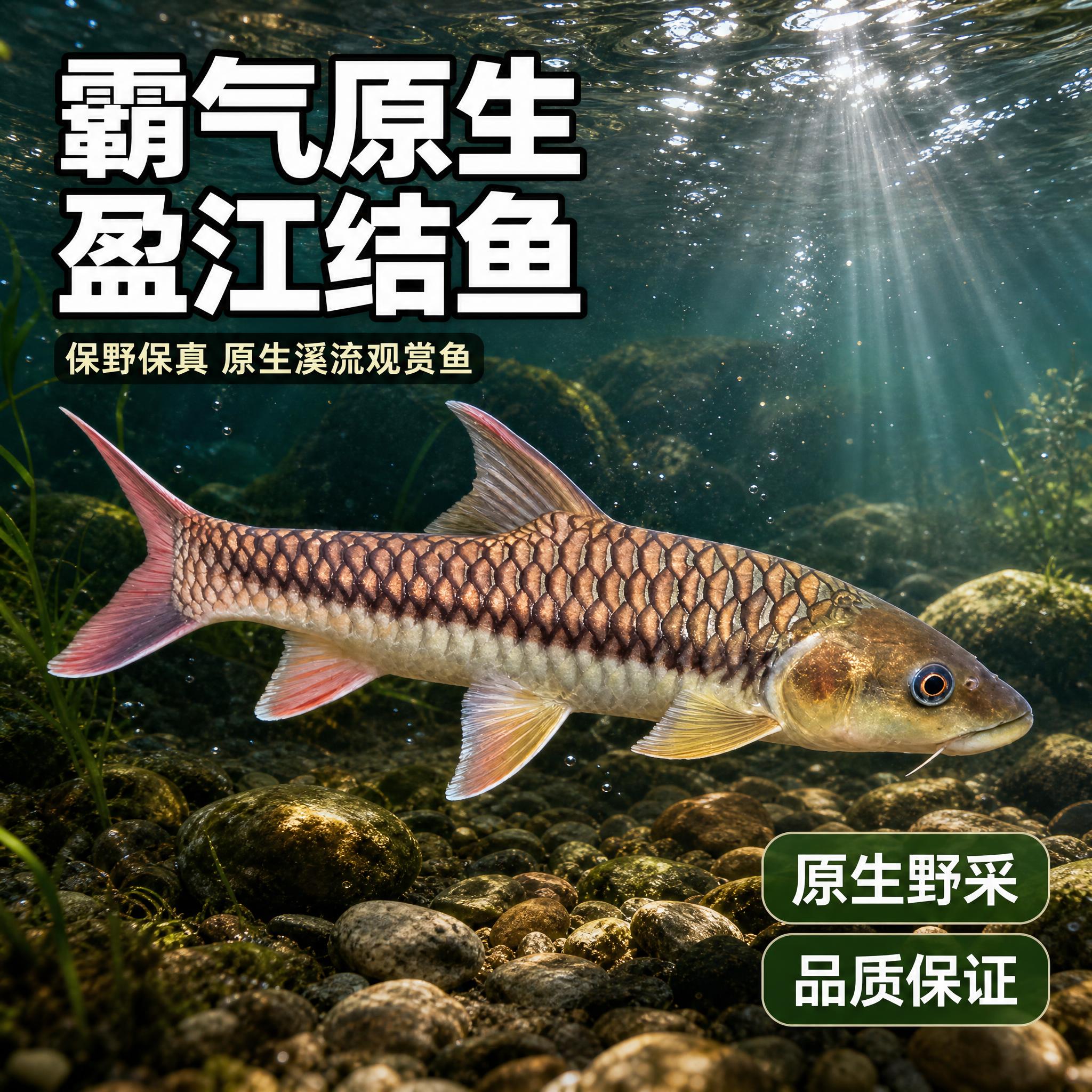 [主图-1] 拼多多盈江结鱼原生观赏鱼首图，核心任务是突出霸气… - 图片创意预览