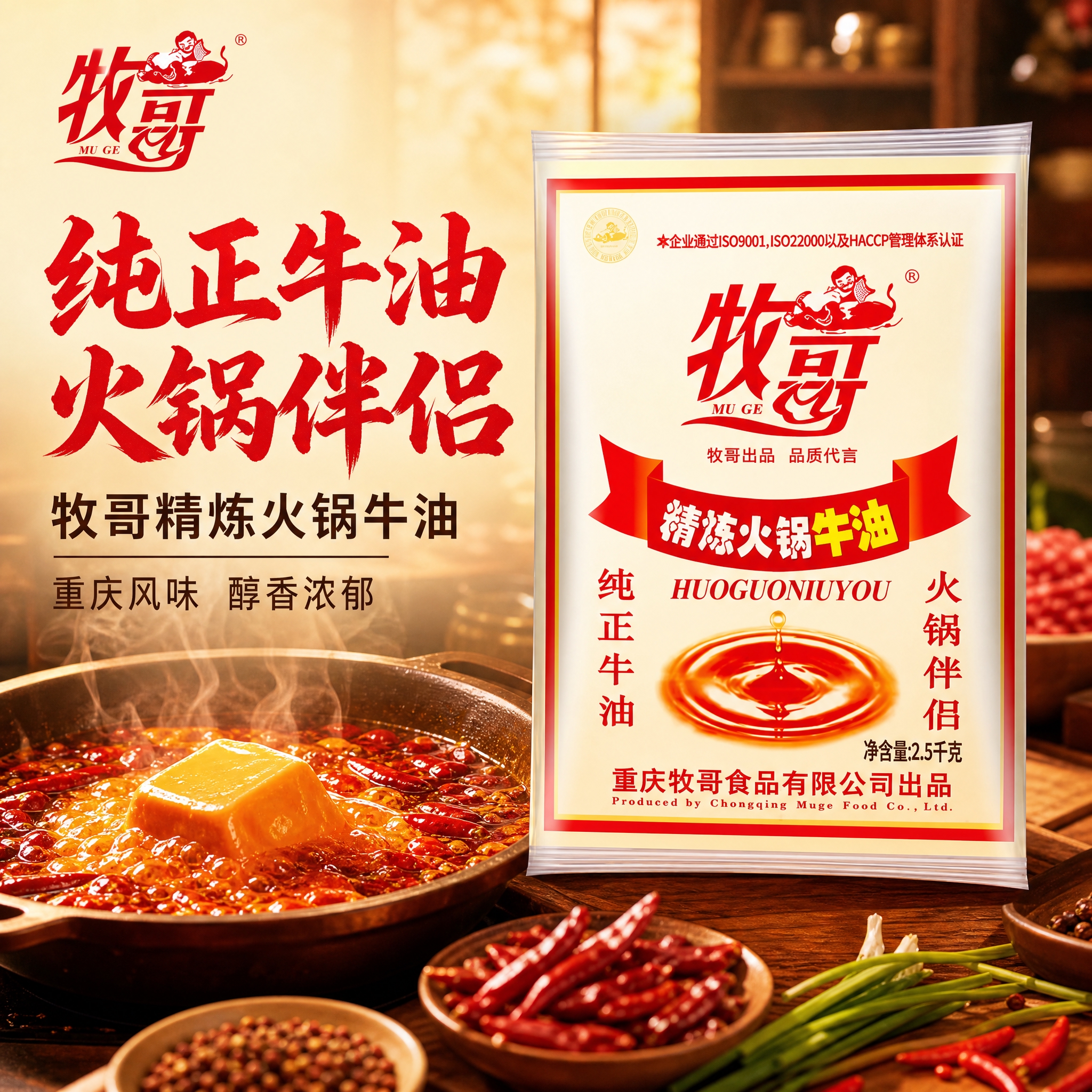 [主图-1] 首图点击率，突出牧哥精炼火锅牛油纯正品质与火锅伴… - 图片创意预览