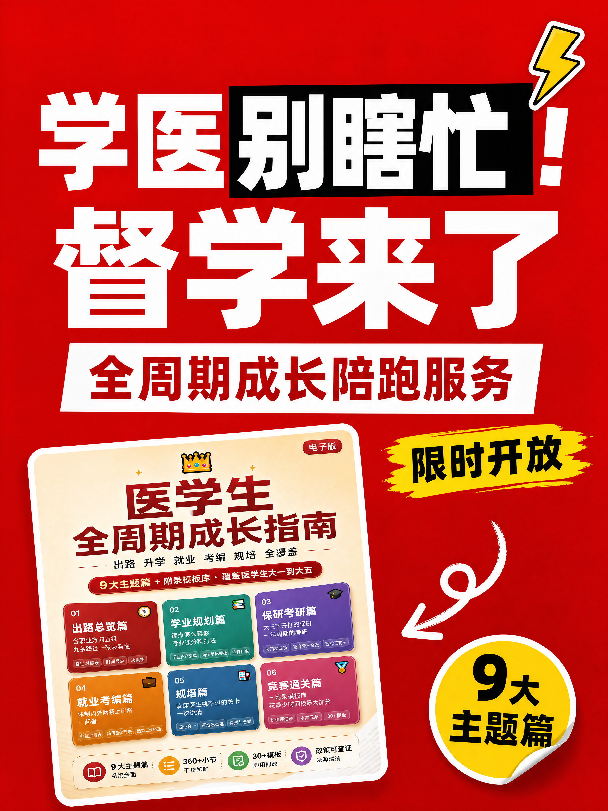 小红书笔记大字封面，配图大字，高饱和撞色警示风，版式精美，小红… - 图片创意预览