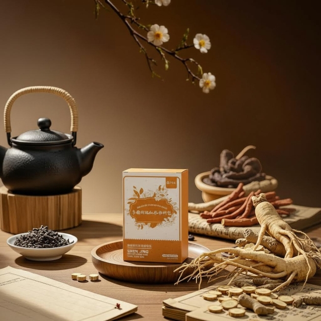 图片中加入人参元素预览效果