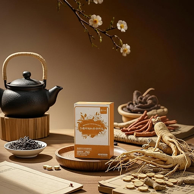 图片中加入人参元素