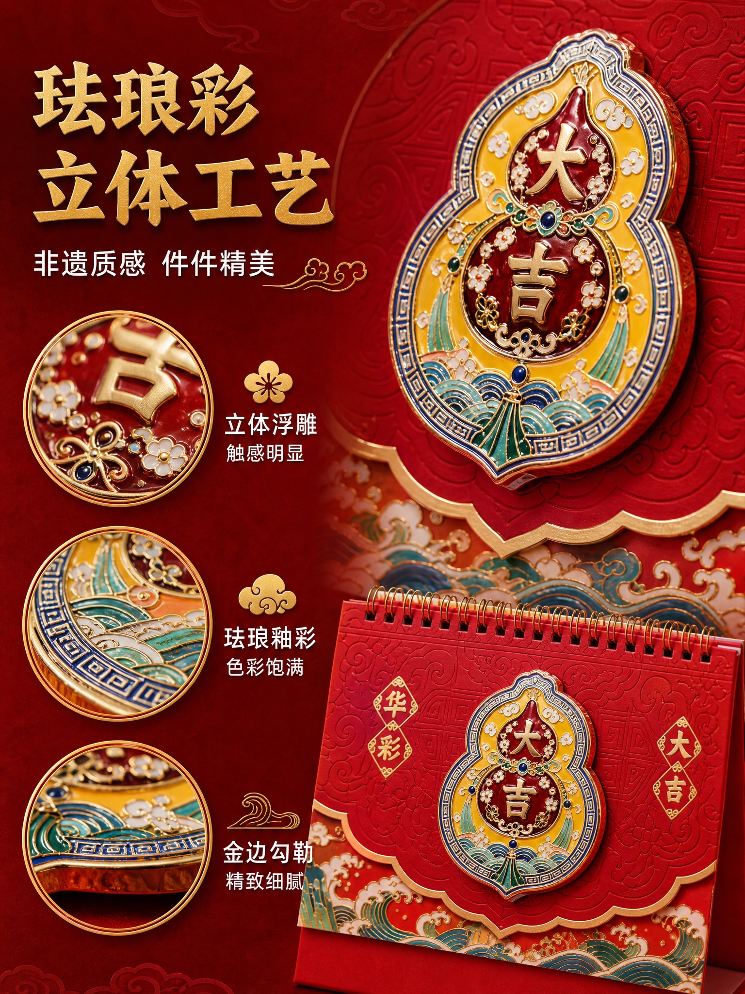 [详情页第2张-工艺细节] [商品] 使用【图67】中华彩大吉… - 图片创意预览