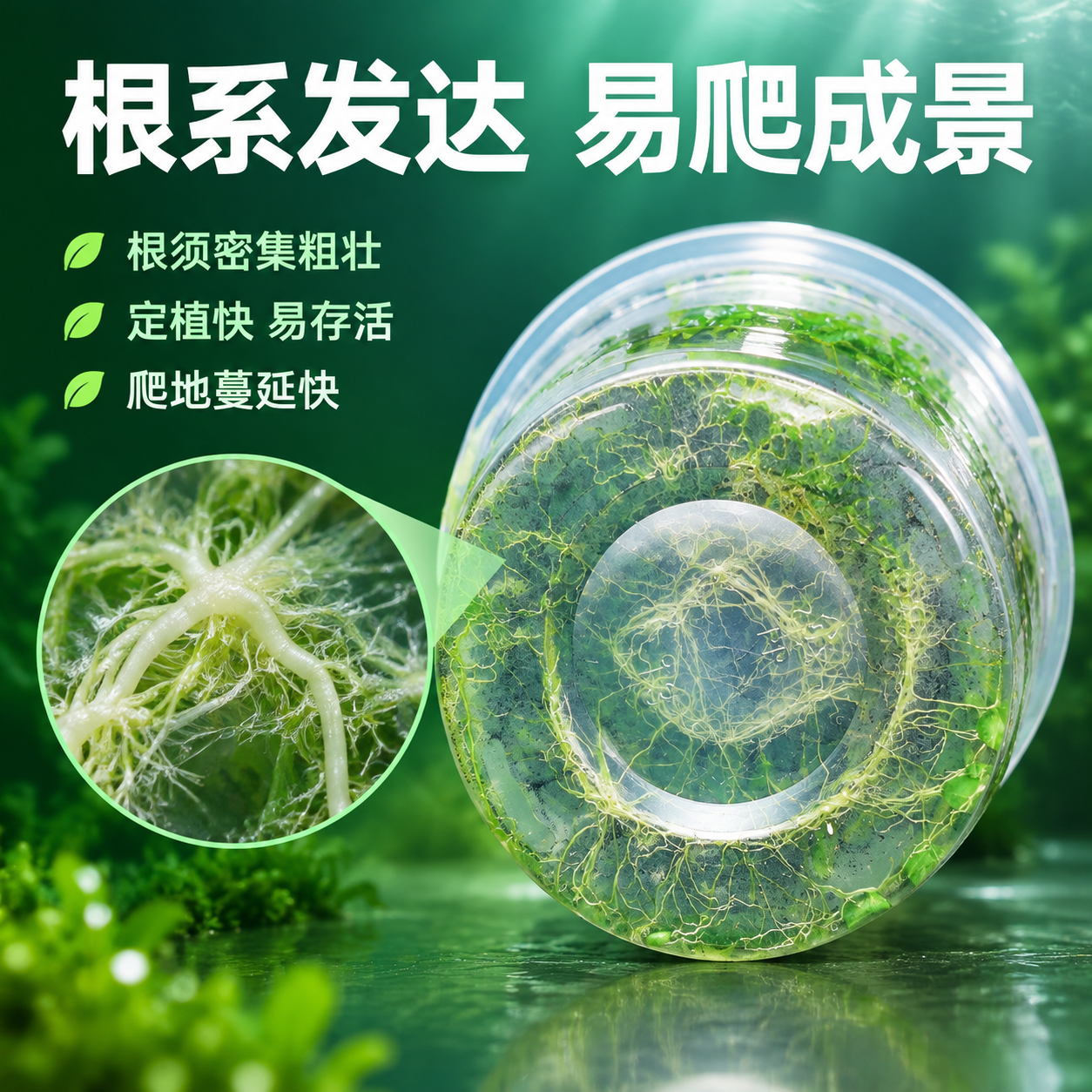 [主图-3] 根系发达品质展示，主题：根系粗壮 易爬地成景。… - 图片创意预览