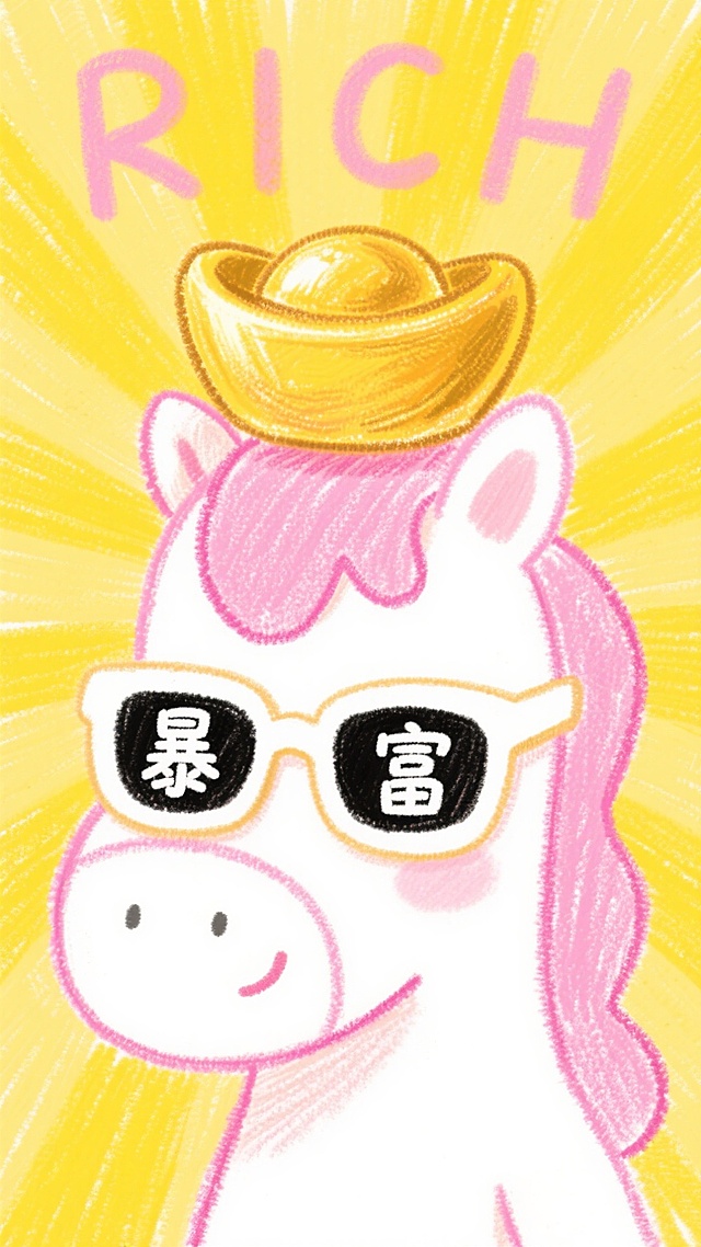 壁纸｜马年，马上发财