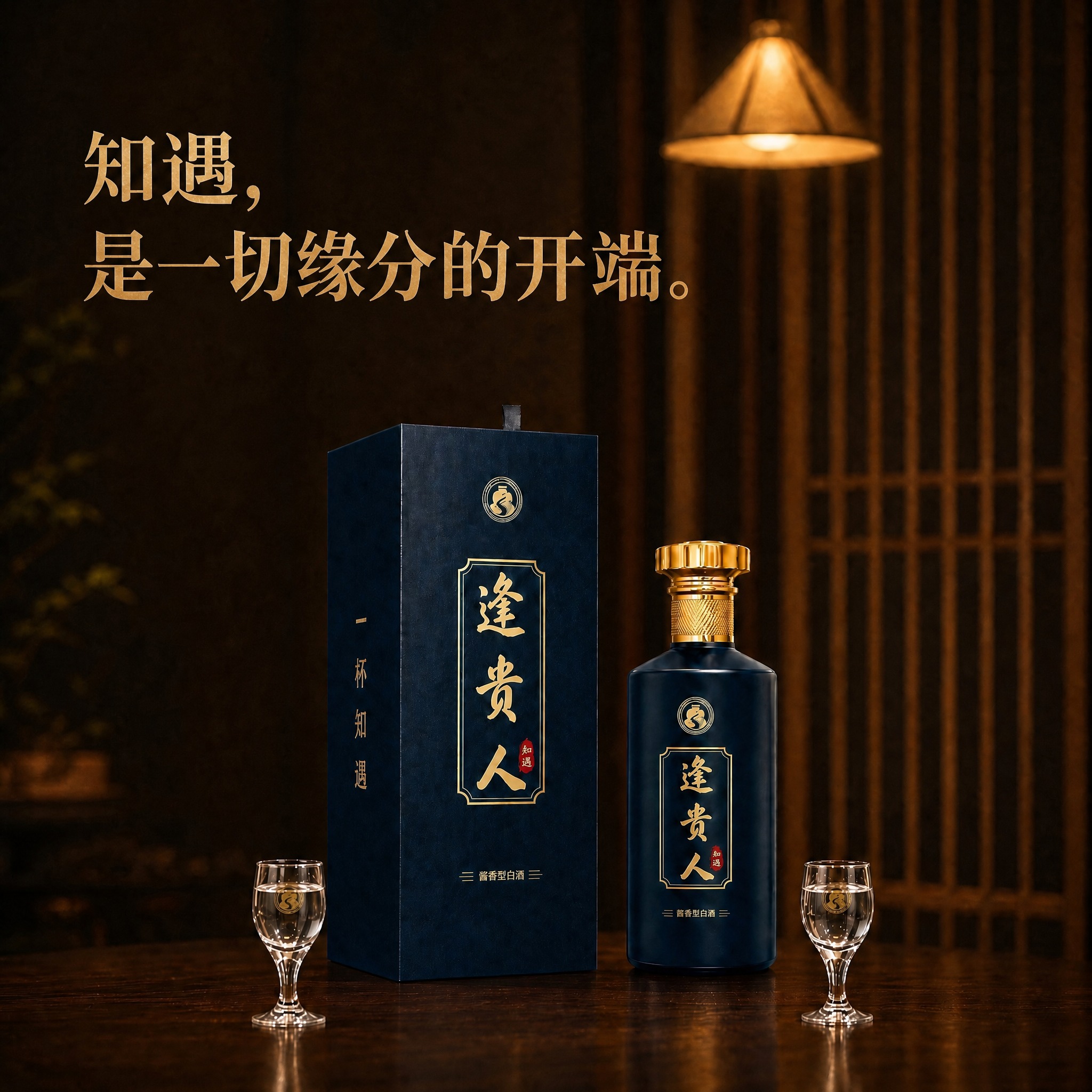 基于这张图重新生成，将画面左上方的宣传文字全部更换为「知遇，是… - 图片创意预览