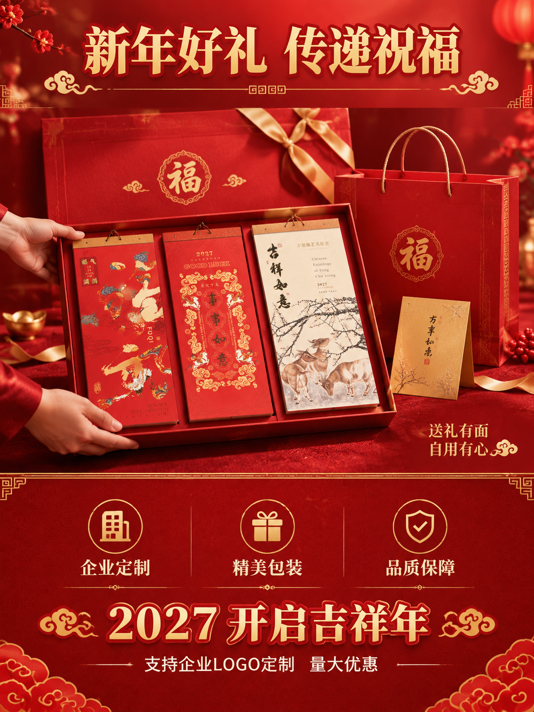 [商品] 使用【图1】【图2】【图3】三款挂历；保留全部结构、… - 图片创意预览