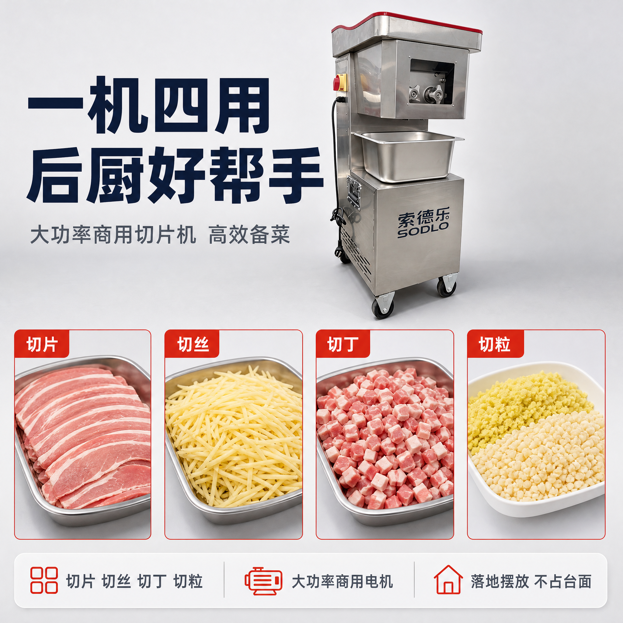 [主图-7] 索德乐 SODLO 大功率商用切片机一机四用页。… - 图片创意预览