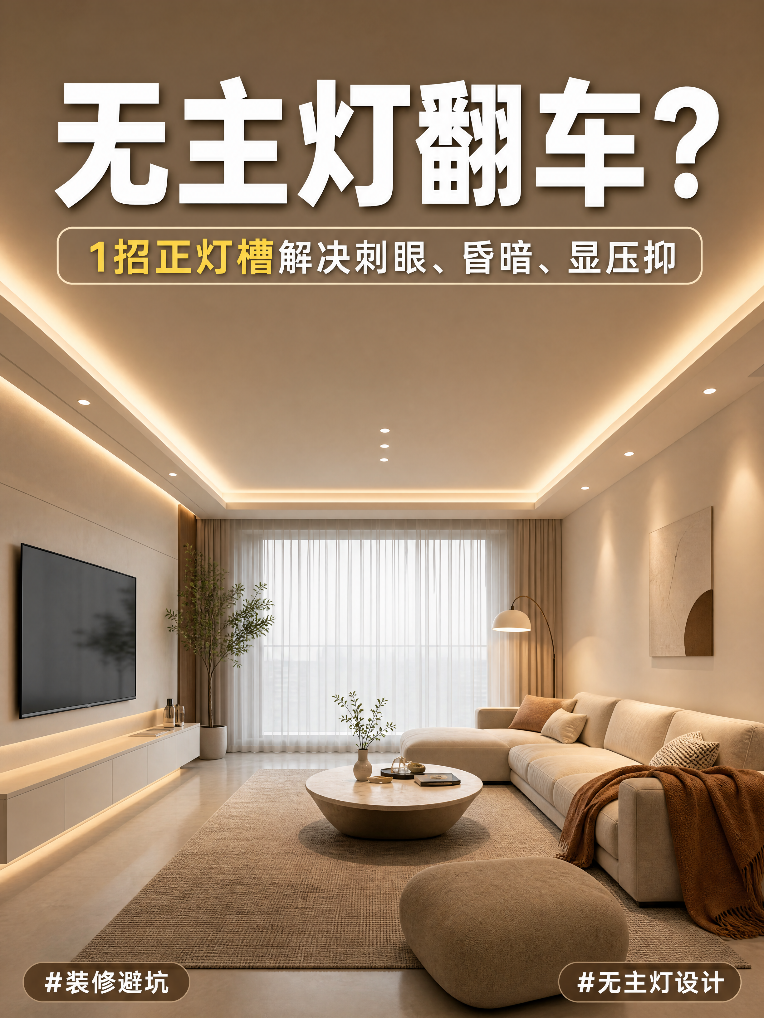 生成无主灯客厅图 - 图片创意预览
