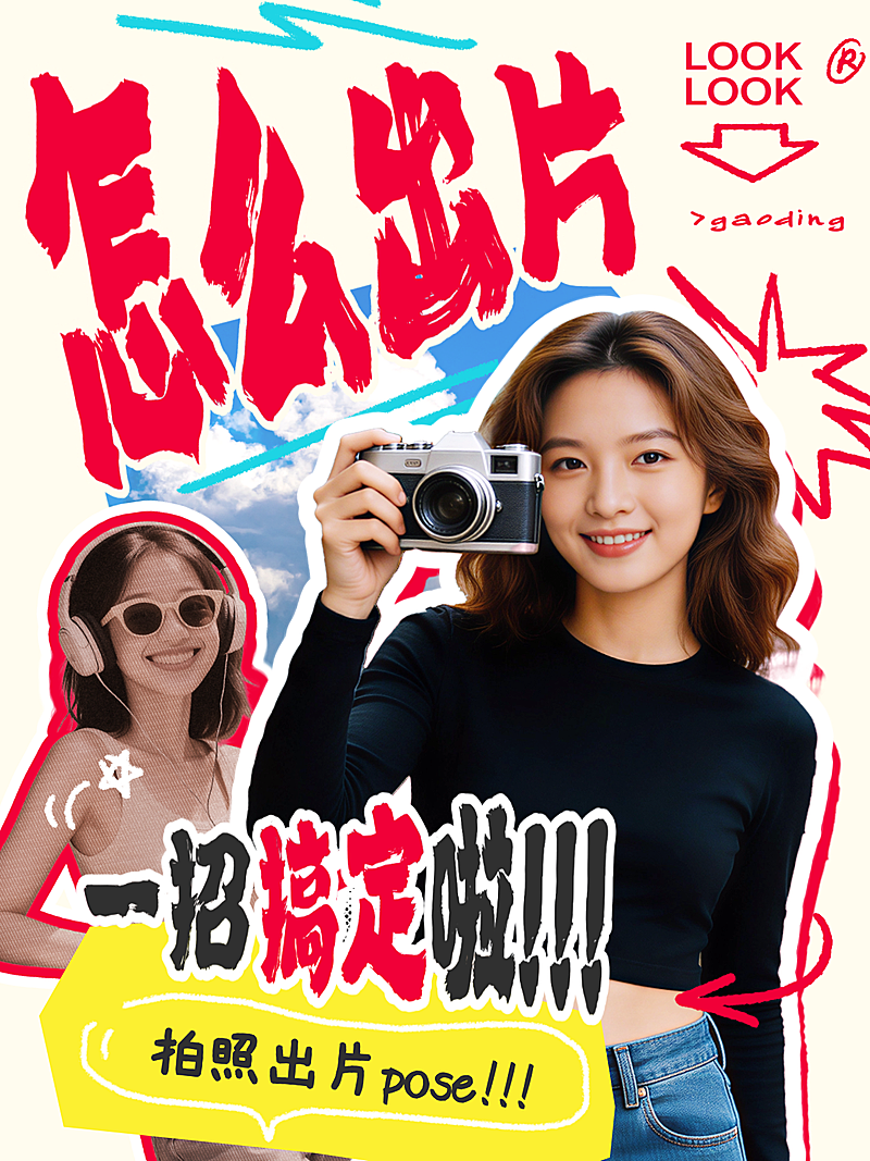 拍照技巧吸睛大字爆款小红书封面