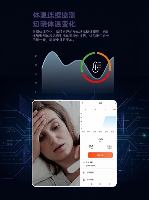 修改这张产品图，替换背景为极简深色科技风，保留原有的文字内容、产品外观和所有细节不变，仅更换为深色科技背景，添加简约几何线条点缀，突出产品本身，保证文字完全清晰不缺失预览效果