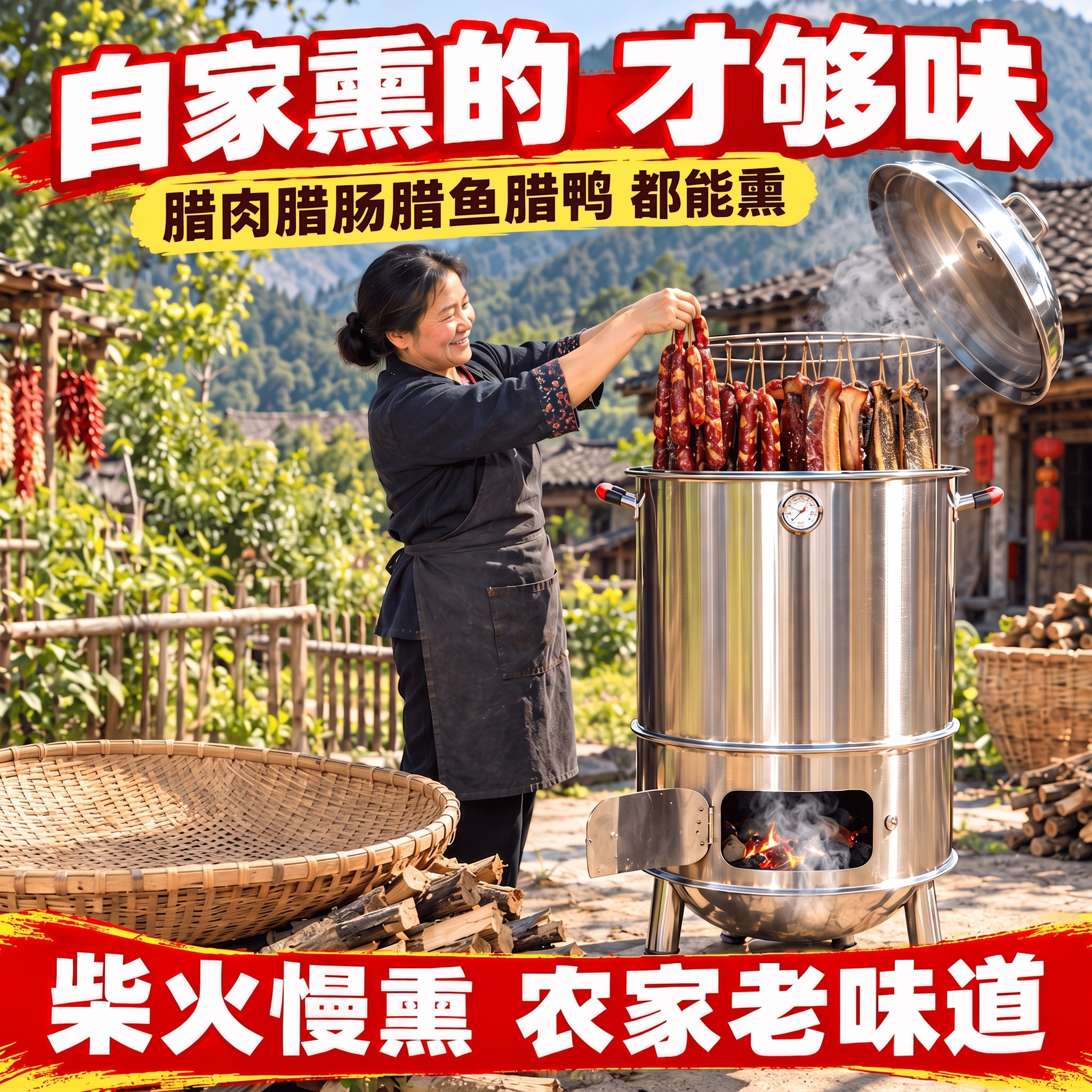 除了图片中人物手中的肉。其他的肉以及上面的吊环，上面的环状物，… - 图片创意预览