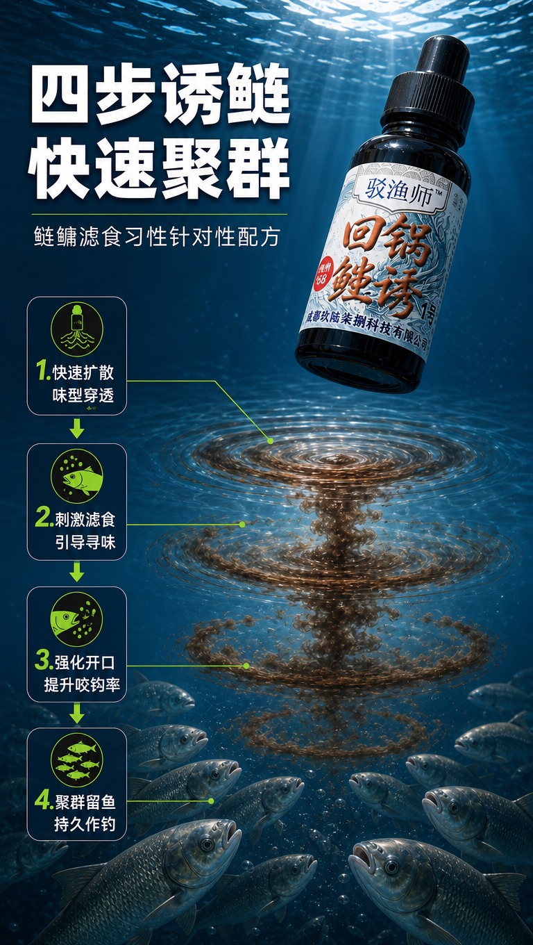 [商品] 使用【图1】驳渔师回锅鲢诱1号黑色滴管瓶产品；瓶身完… - 图片创意预览