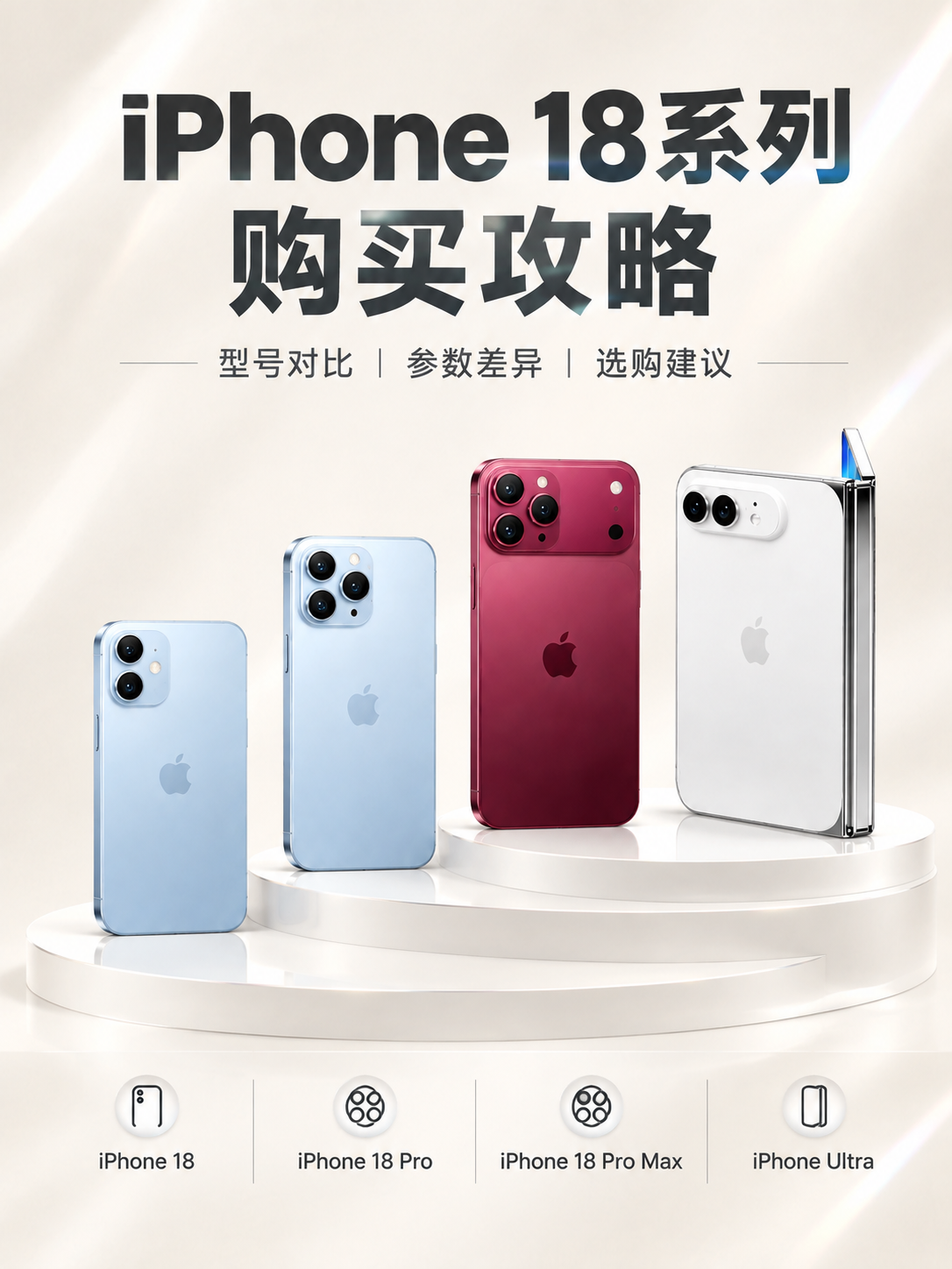 3:4竖版商业数码海报，奶白色纯色浅背景，细腻哑光珠光质感，淡… - 图片创意预览