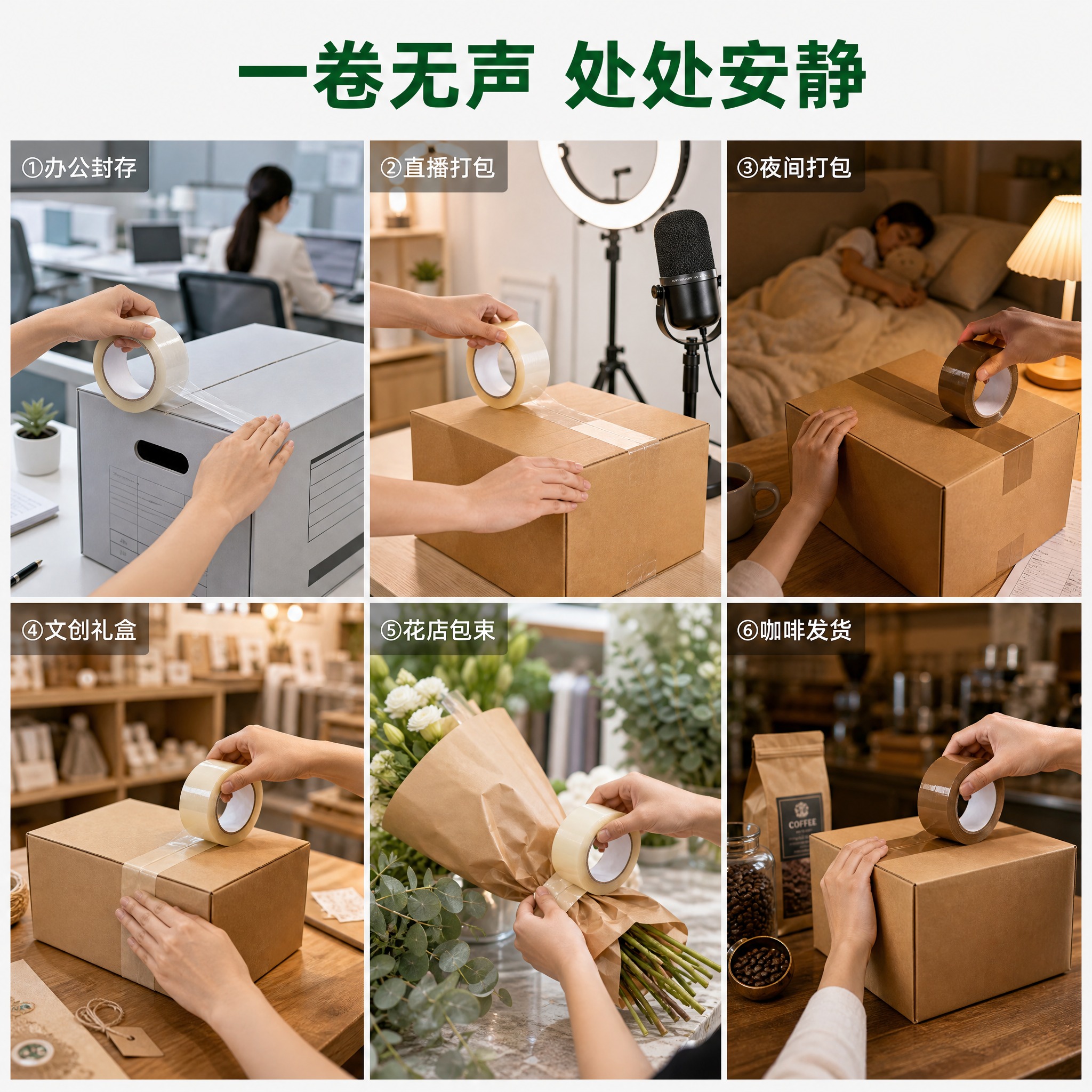 [商品] 使用【图1】透明米黄色封箱胶带为基础原型，生成三色S… - 图片创意预览