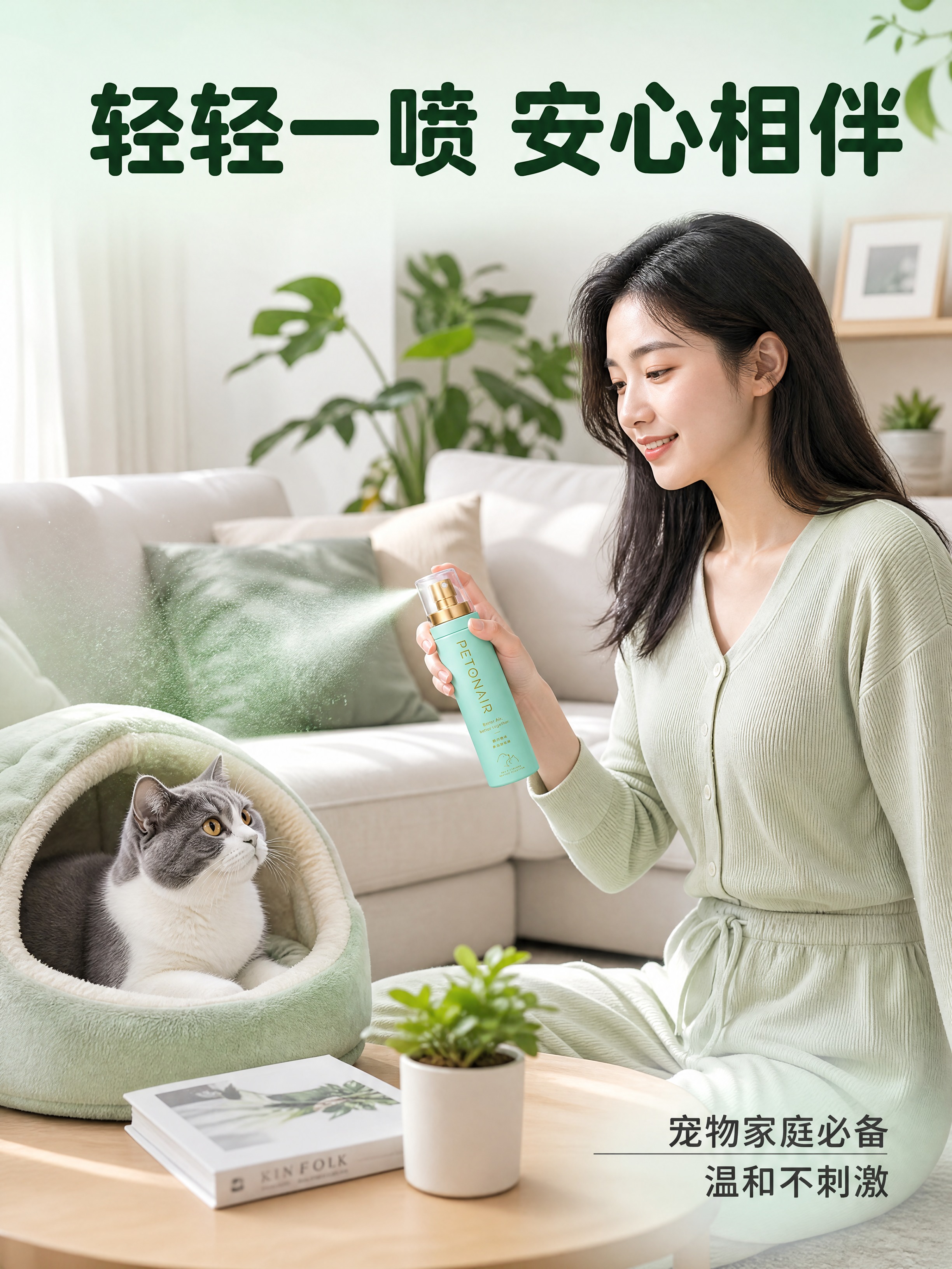 [商品] 使用【图2】PETONAIR薄荷绿宠物除臭喷雾；保留… - 图片创意预览