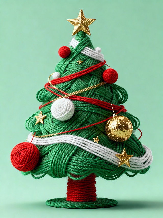 毛线圣诞树