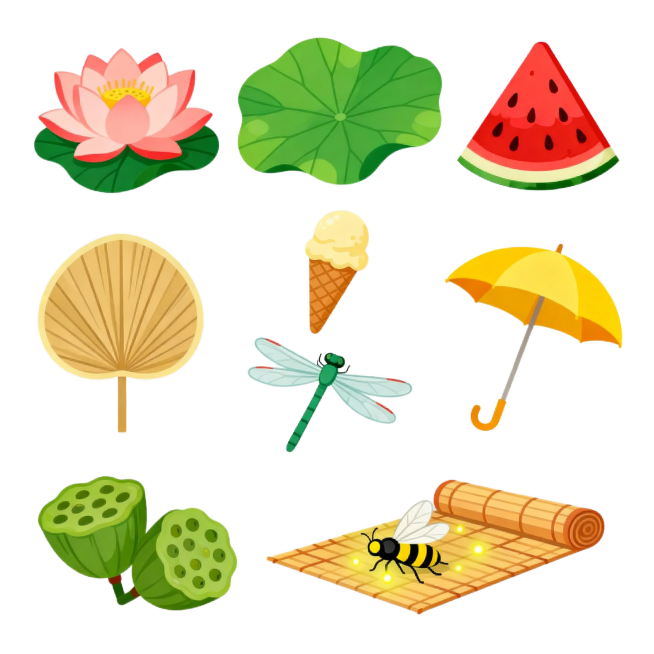 夏日元素预览效果