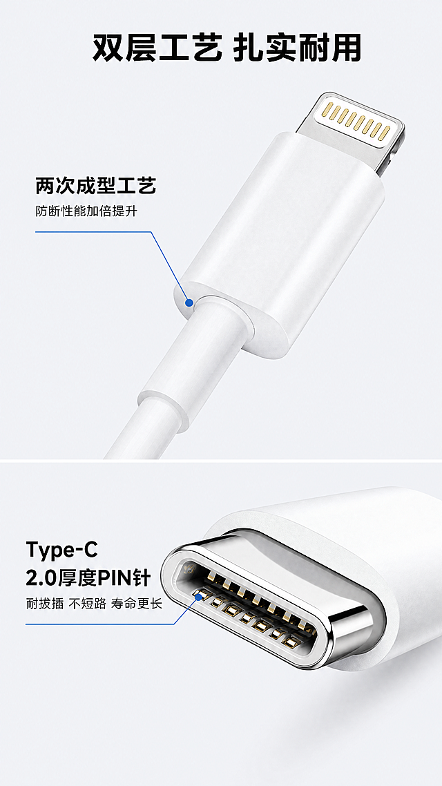 「图片1」加粗 OD3.61）插头采用品牌锌合金全包，防断头
2）插头镀金5U，抗氧化更耐用
3）芯片MOS管采用市场最高端的型号，最大可支持7A电流
4）两次成型，防断加倍
5）C头采用2.0厚度PIN针，耐拔插，不会短路
6）08足铜规格