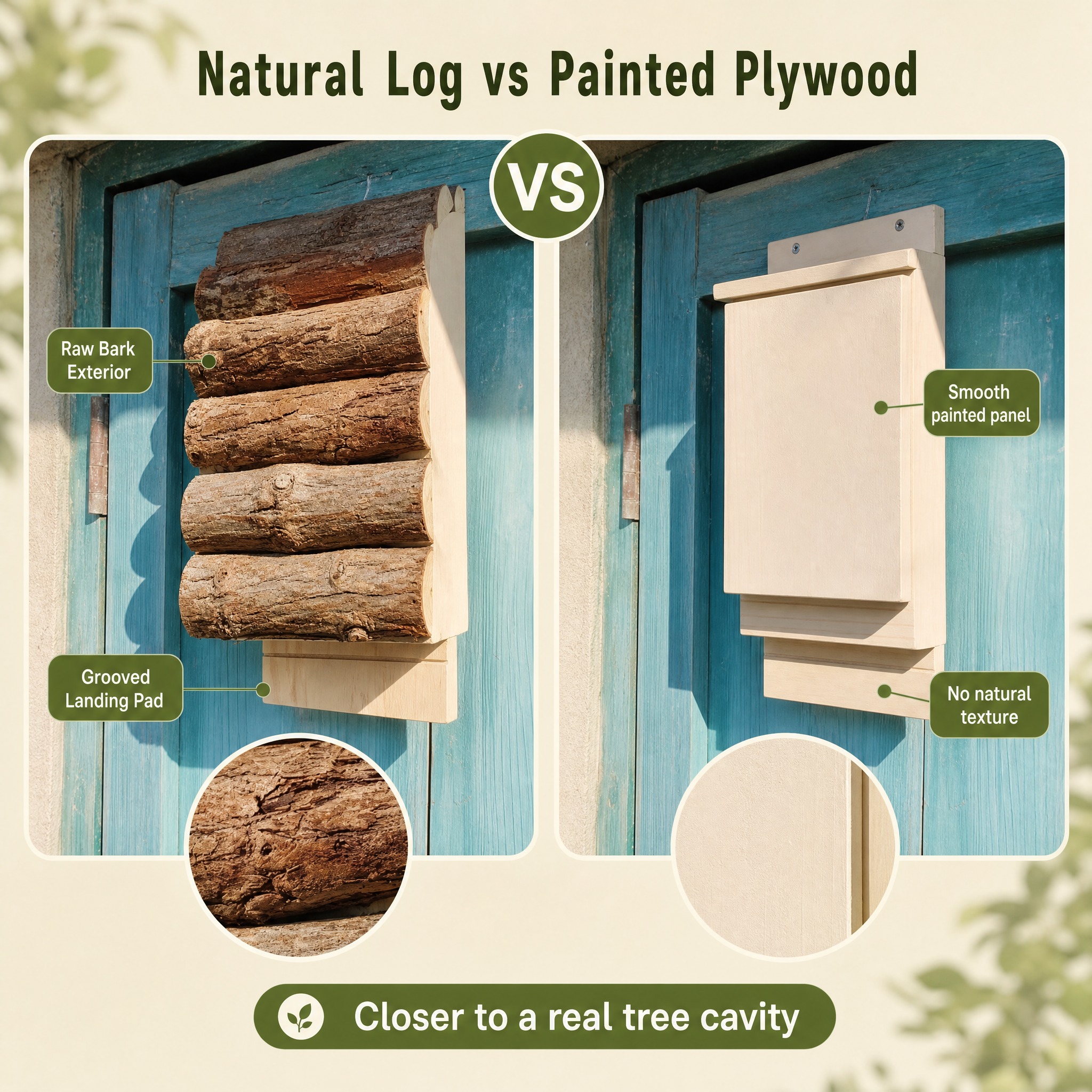 [主图-7] Natural Log Bat Shelter… - 图片创意预览