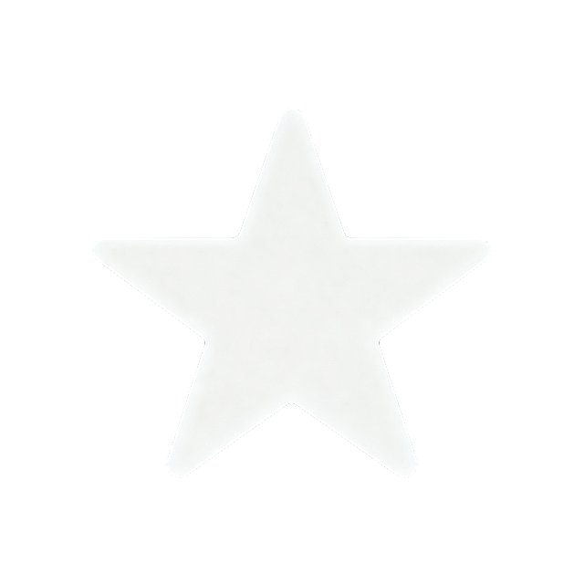 生成一个白色五角星图标，要求：平面，实心